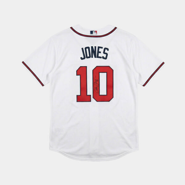 Chipper Jones Jr. Jersey Hand Signed BAS