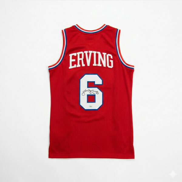 Julius Erving Jersey Hand Signed JSA
