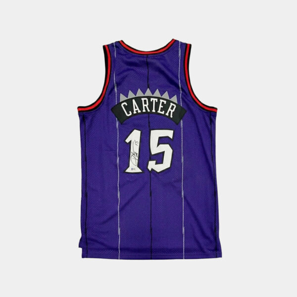 Vince Carter Jersey Hand Signed BAS