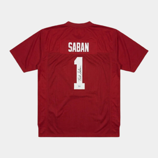 Nick Saban Jersey Hand Signed BAS