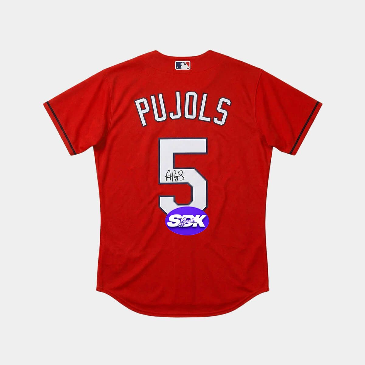 Albert Pujols Signed St. Louis Cardinals Red Jersey BAS COA