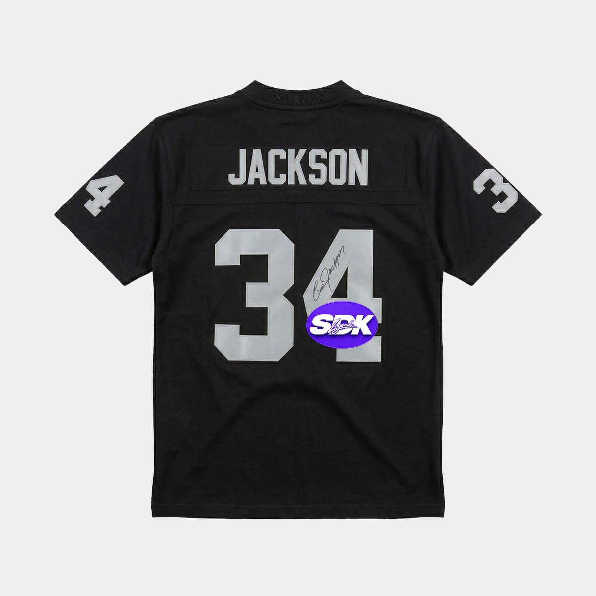 Bo Jackson Signed Black Jersey BAS COA