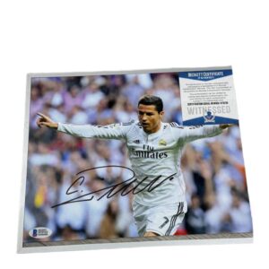 Cristiano Ronaldo Photo HAND SIGNED BAS