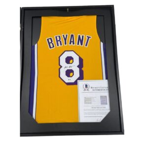 Kobe Bryant Framed Jersey Hand Signed BAS LOA