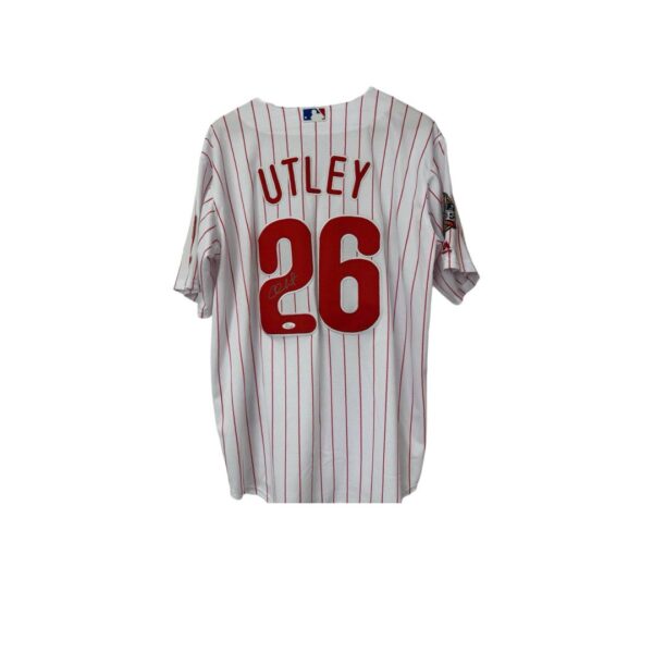 Chase Utley Jersey Hand Signed JSA