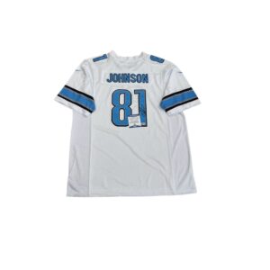 Calvin Johnson Jersey Hand Signed BAS