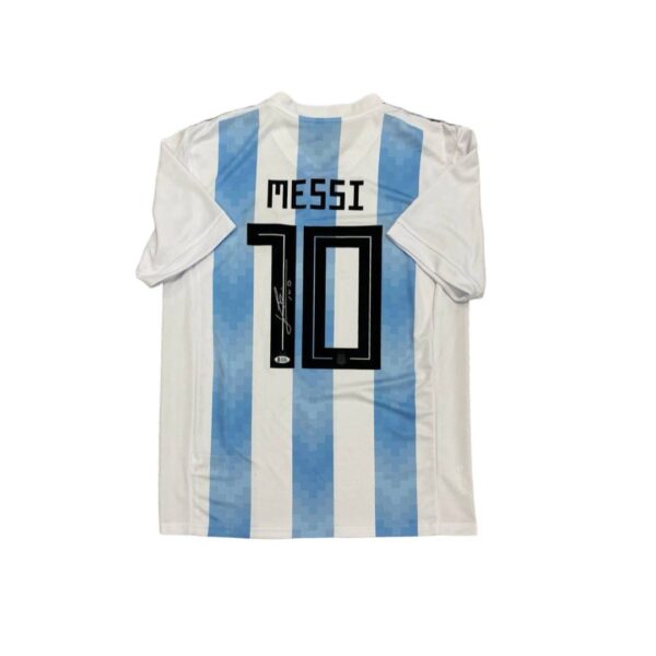 Lionel Messi Jersey Hand Signed BAS