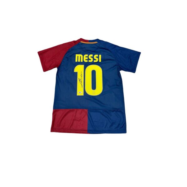 Lionel Messi Jersey Hand Signed BAS