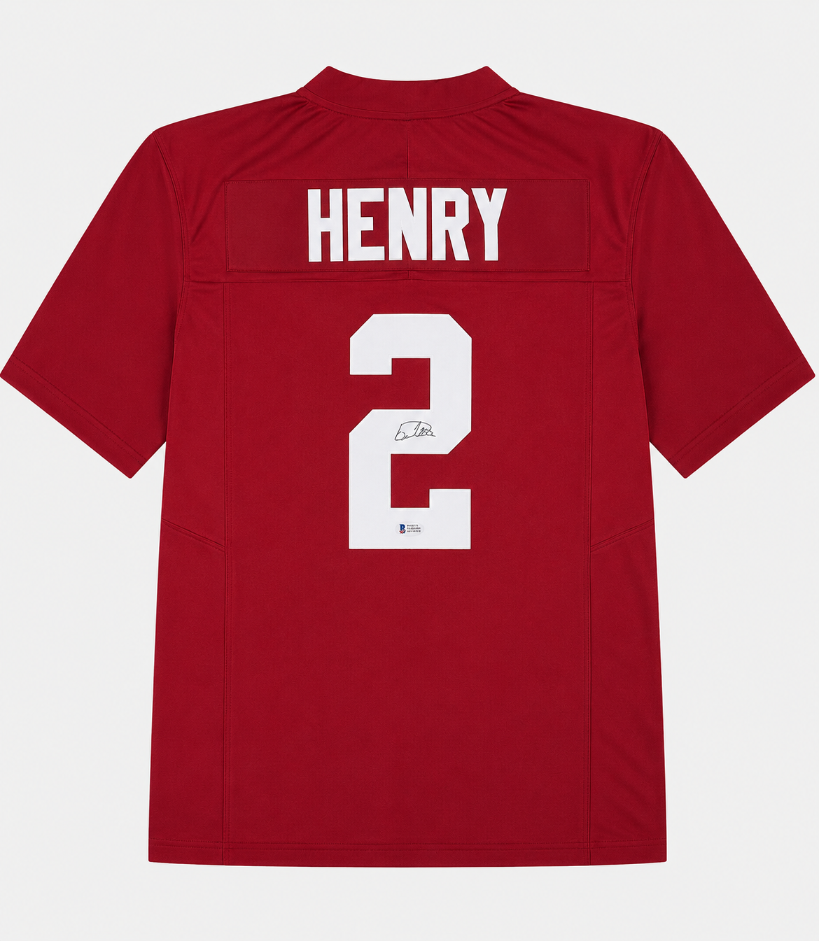 Derrick Henry #2 Signed Red Autographed NFL Jersey Beckett COA
