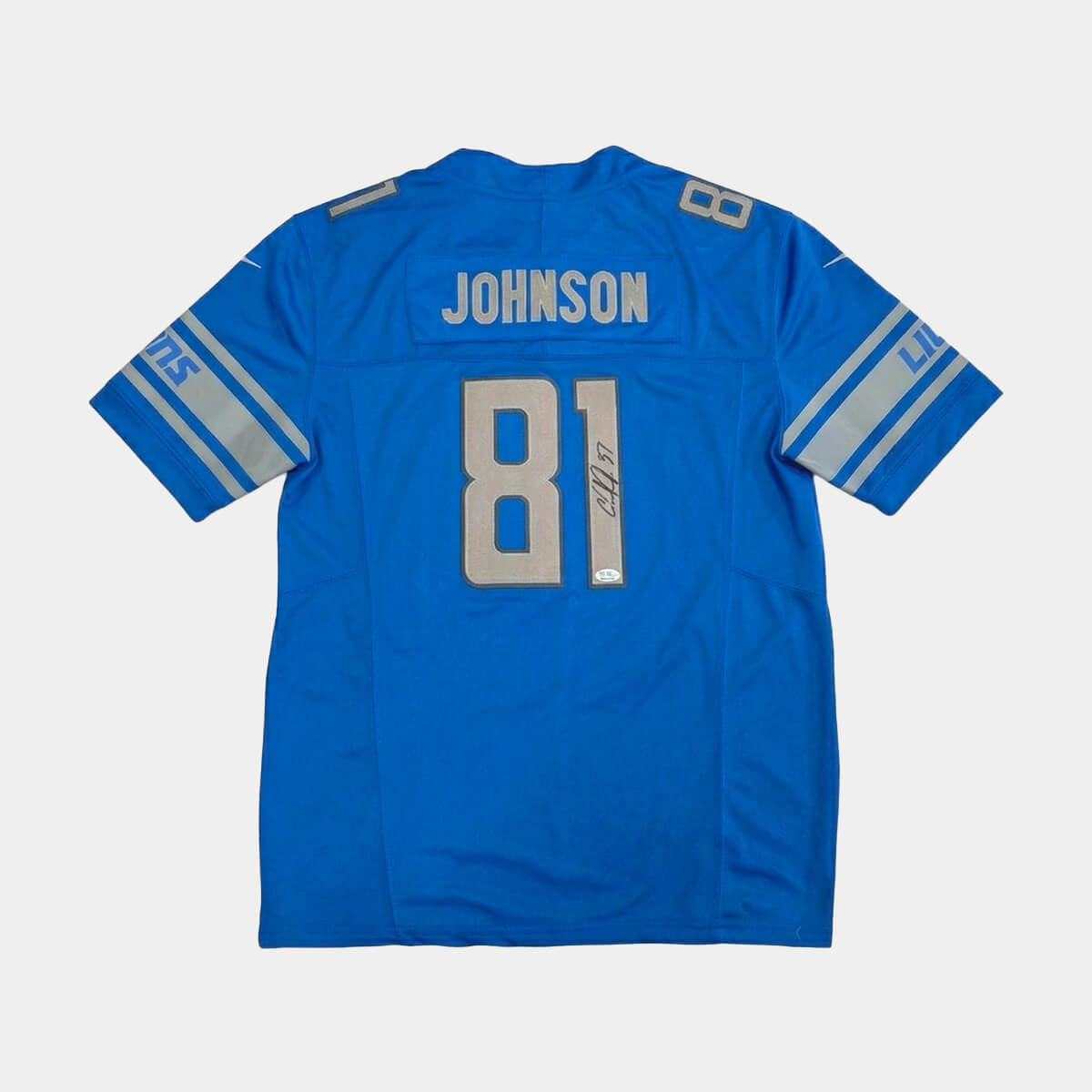 Calvin Johnson Jersey Hand Signed BAS