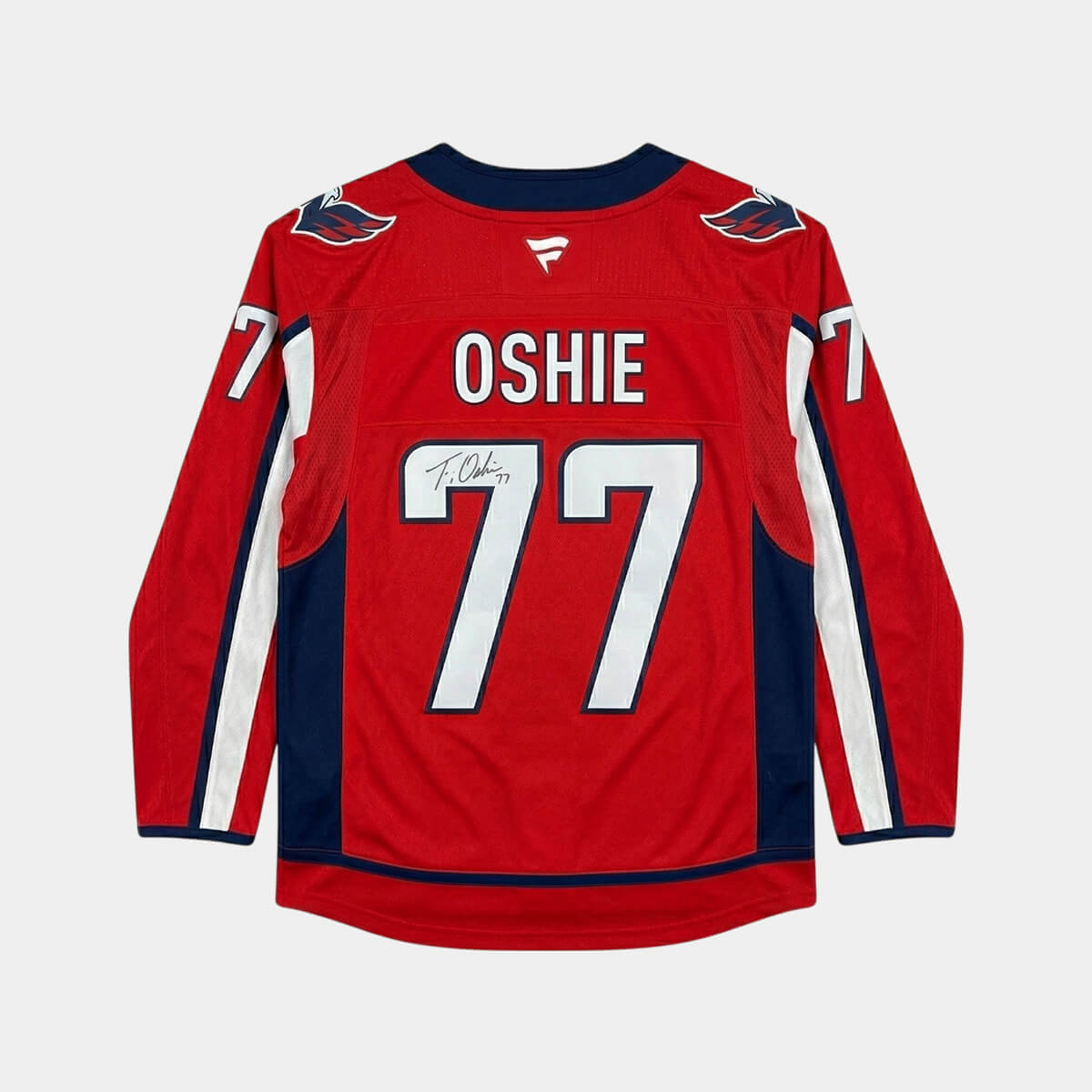 T. J. OSHIE Jersey Hand Signed BAS