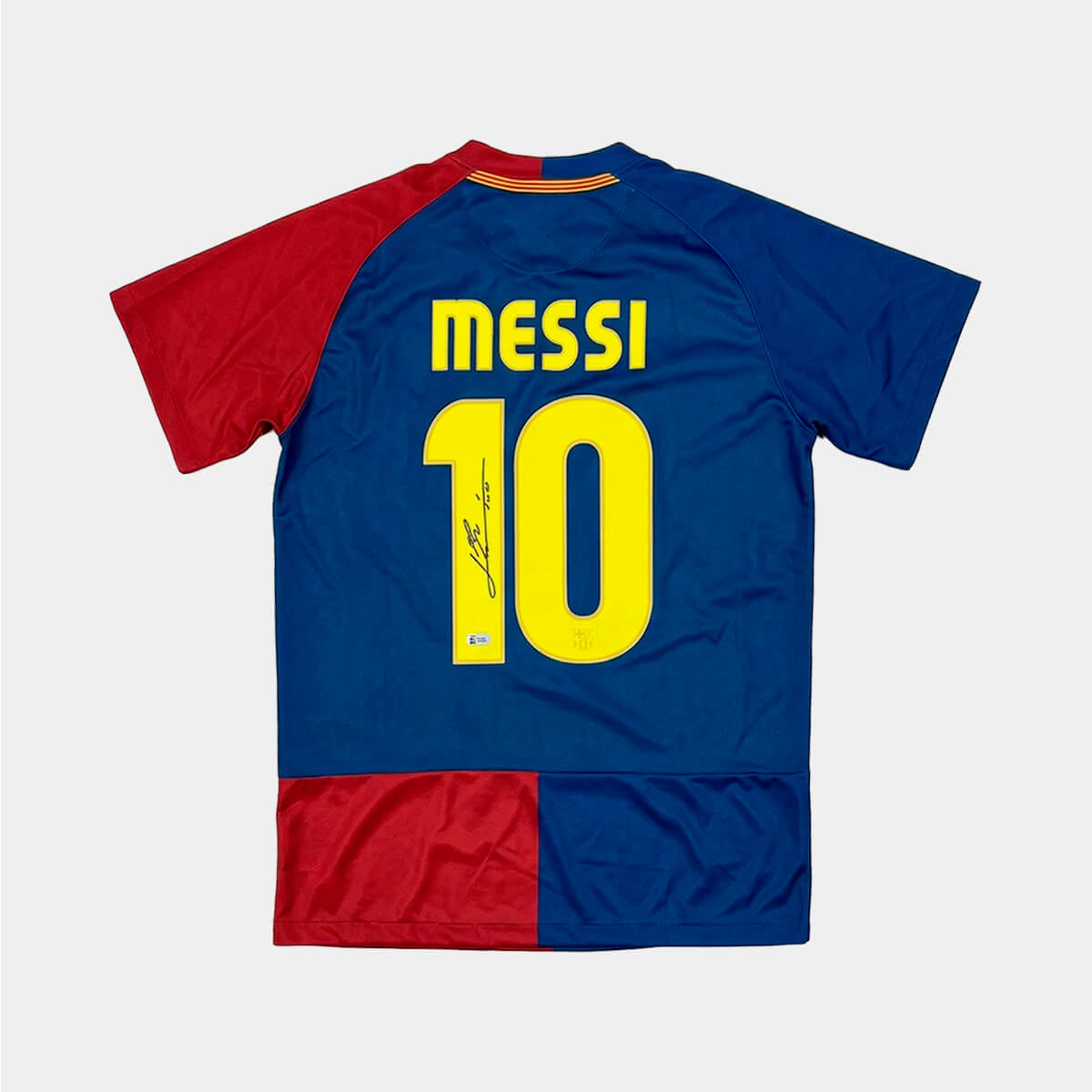 Lionel Messi Jersey Hand Signed BAS