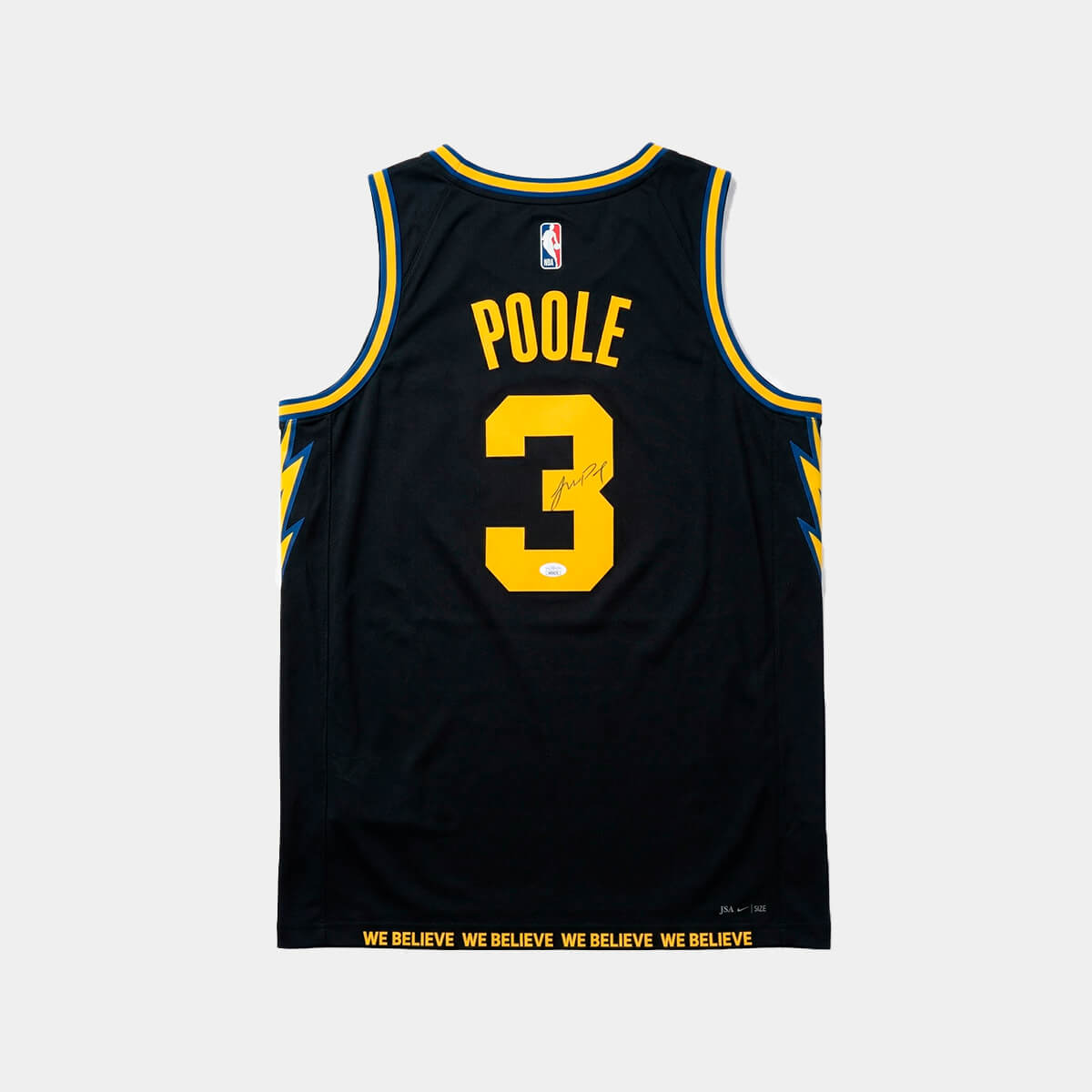 Jordan Poole Jersey Hand Signed JSA