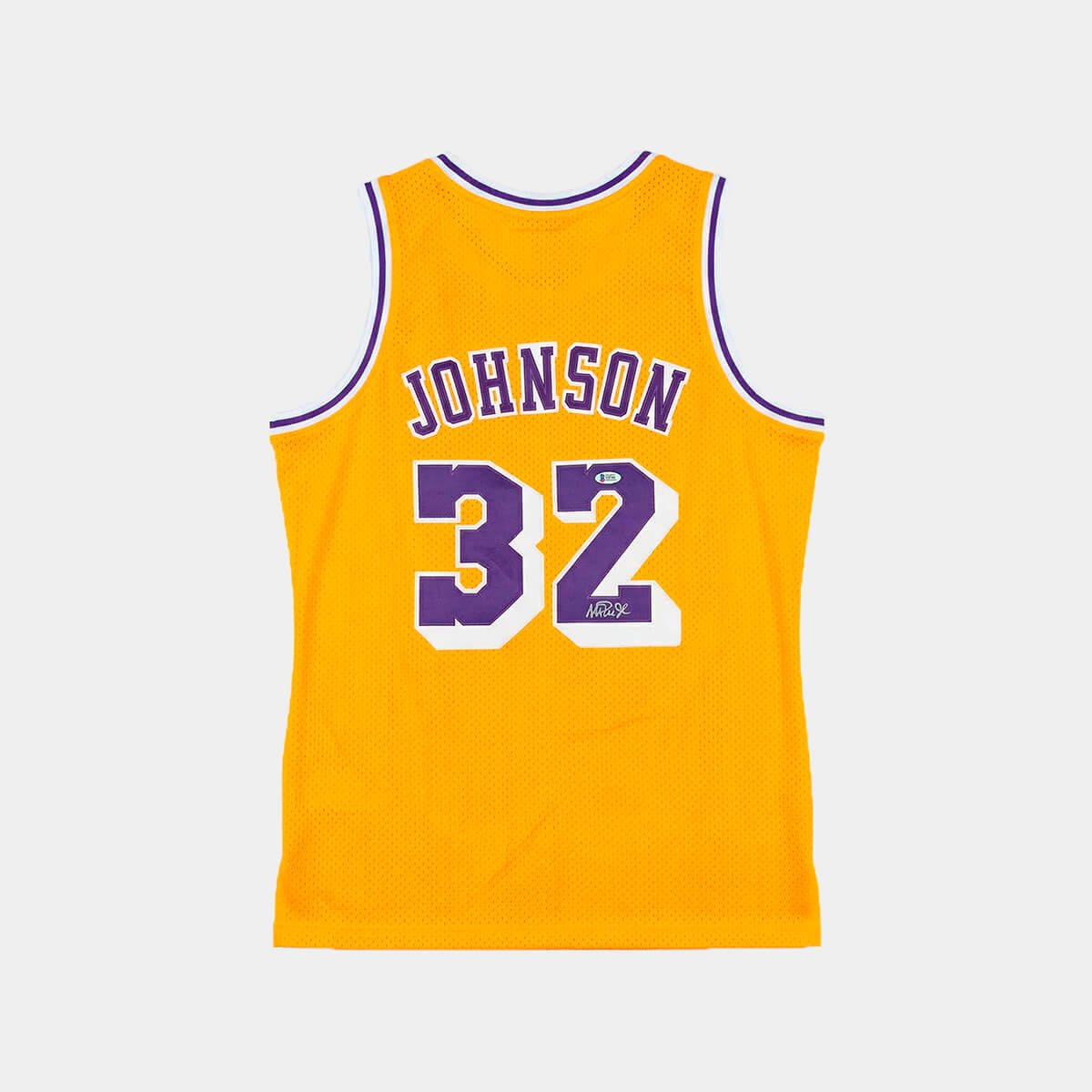 Magic Johnson Jersey Hand Signed BAS