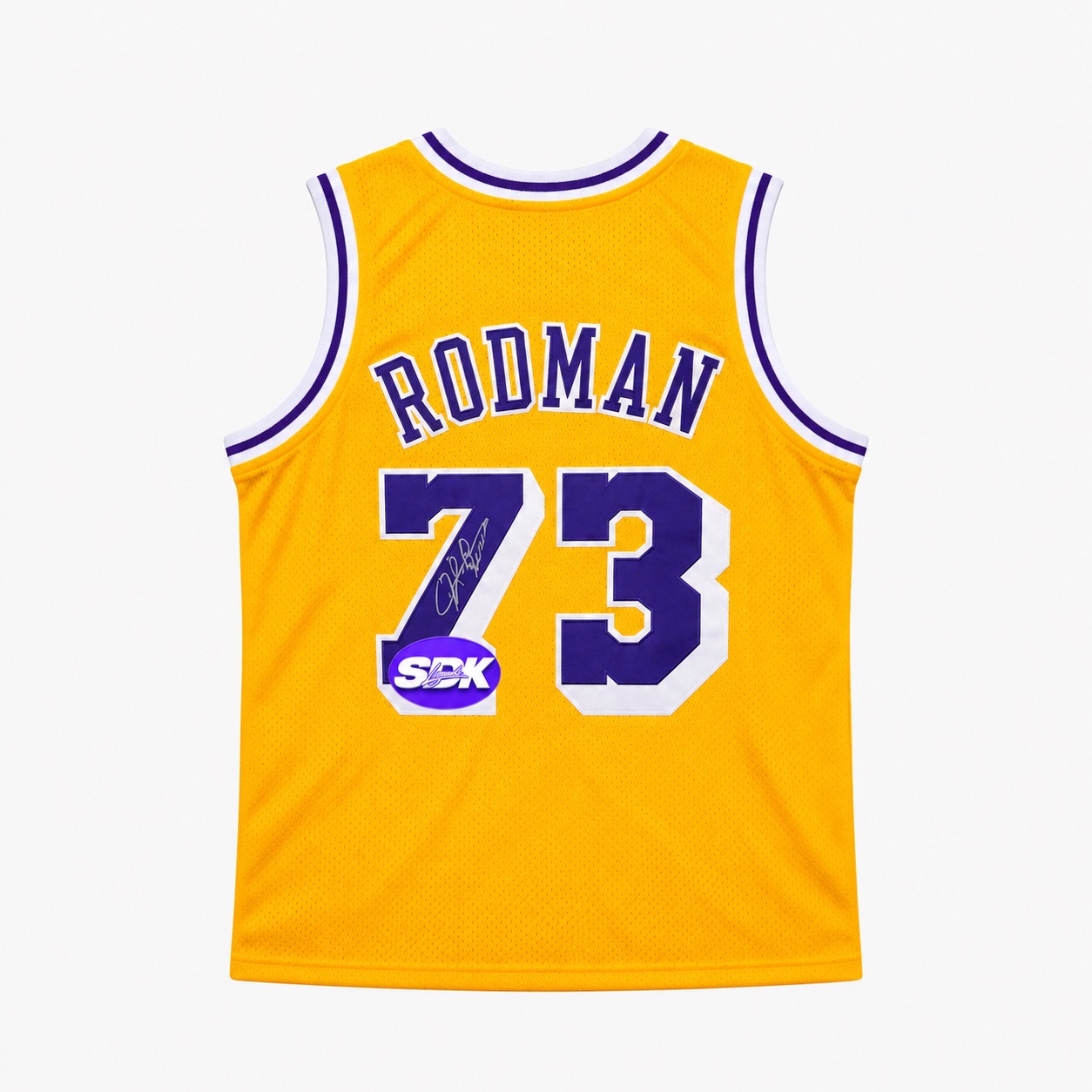 Dennis Rodman Signed Los Angeles Lakers Jersey