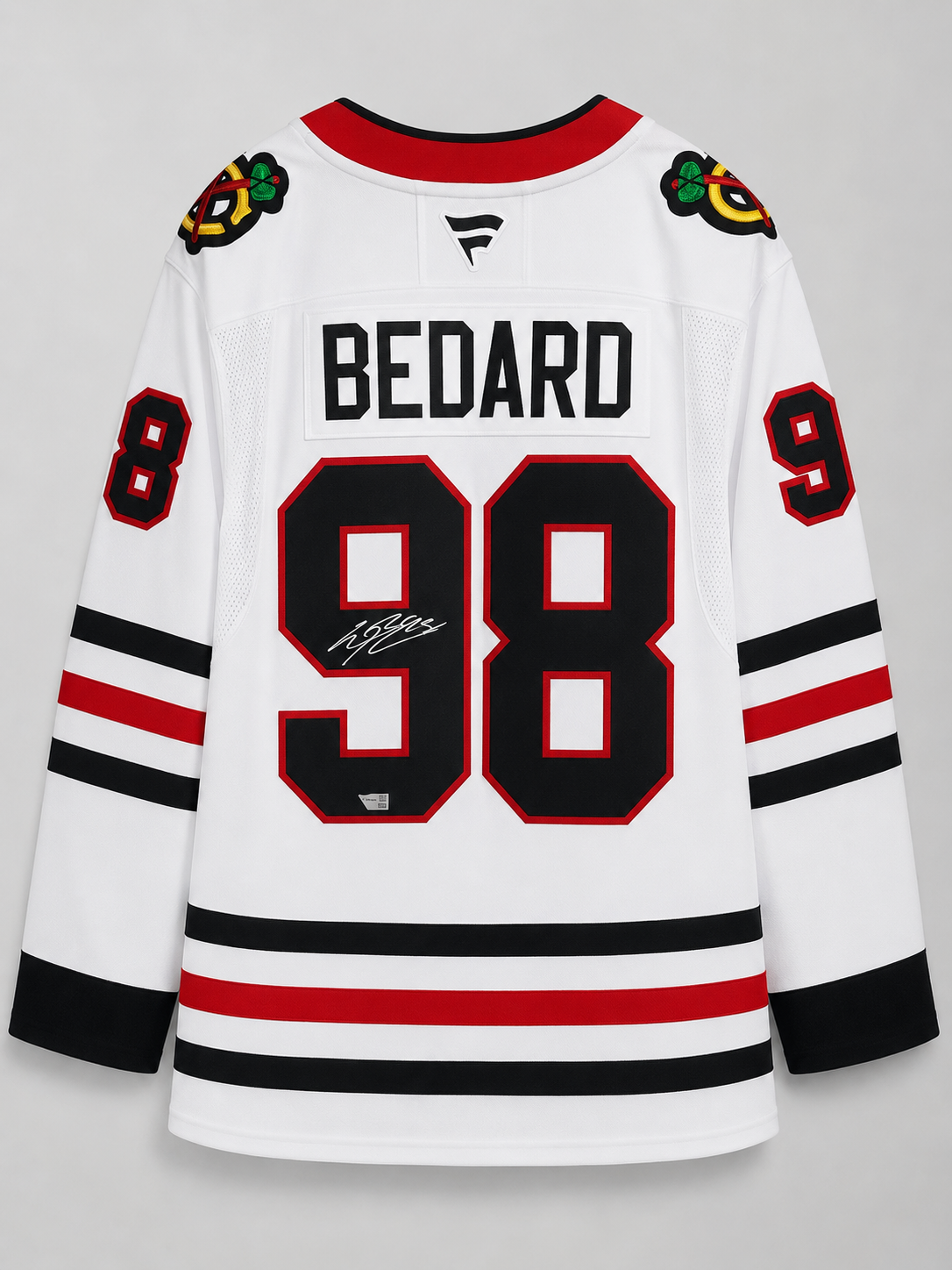 Connor Bedard #98 Hand Signed Autographed Chicago Blackhawks Jersey with Fanatics Authenticated Edition