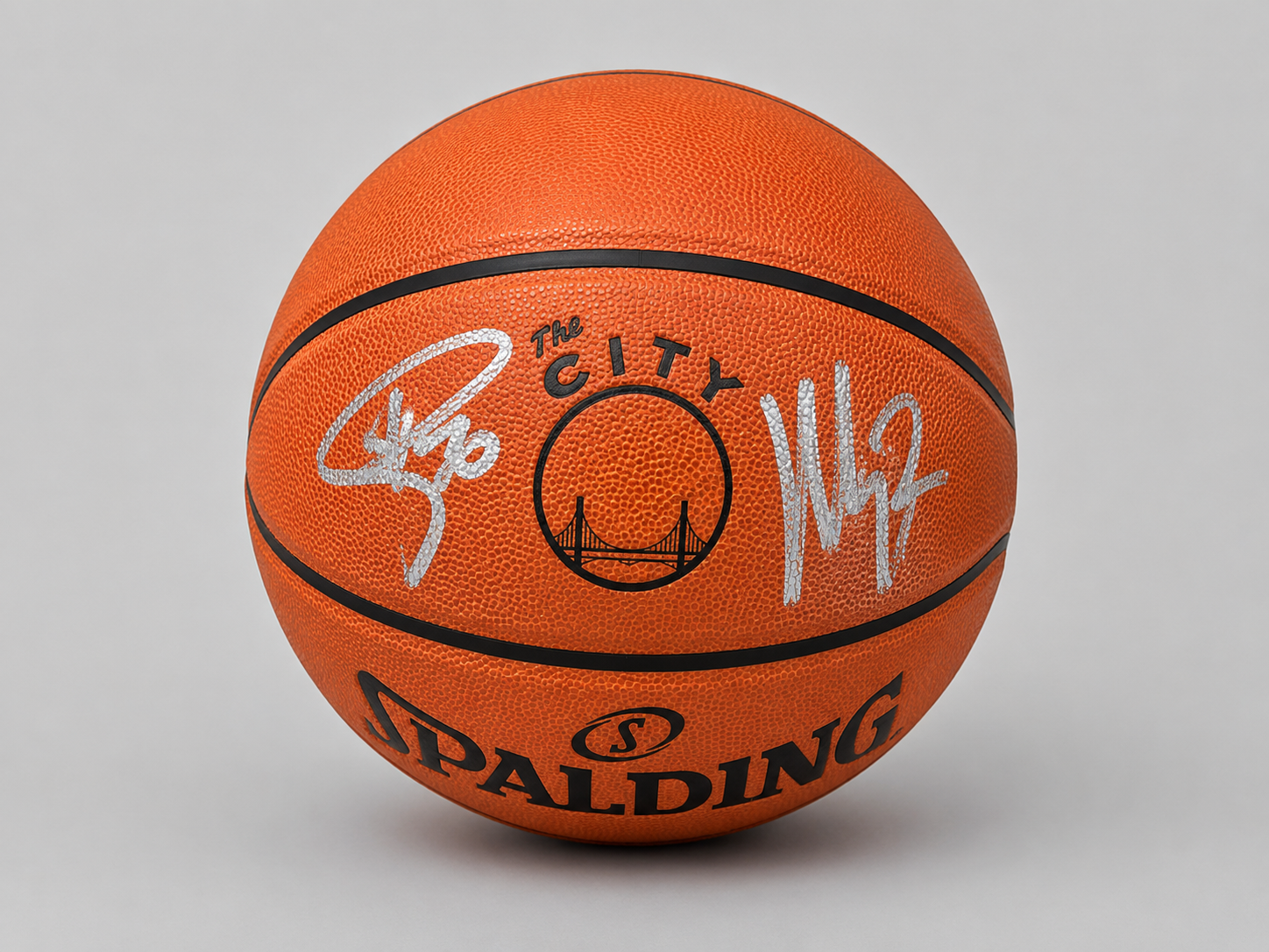 Stephen Curry & Klay Thompson Hand Signed Autographed Golden State Warriors Basketball with Fanatics Authenticated Edition