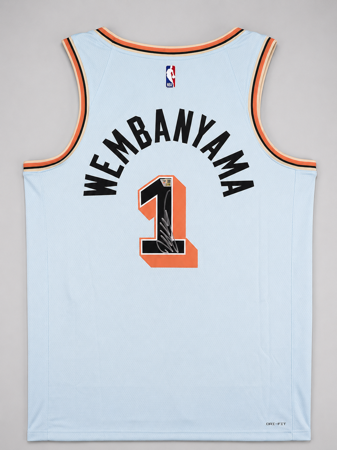 Victor Wembanyama Autographed San Antonio Spurs #1 City Edition Nike Jersey Fanatics Authentic Hologram COA