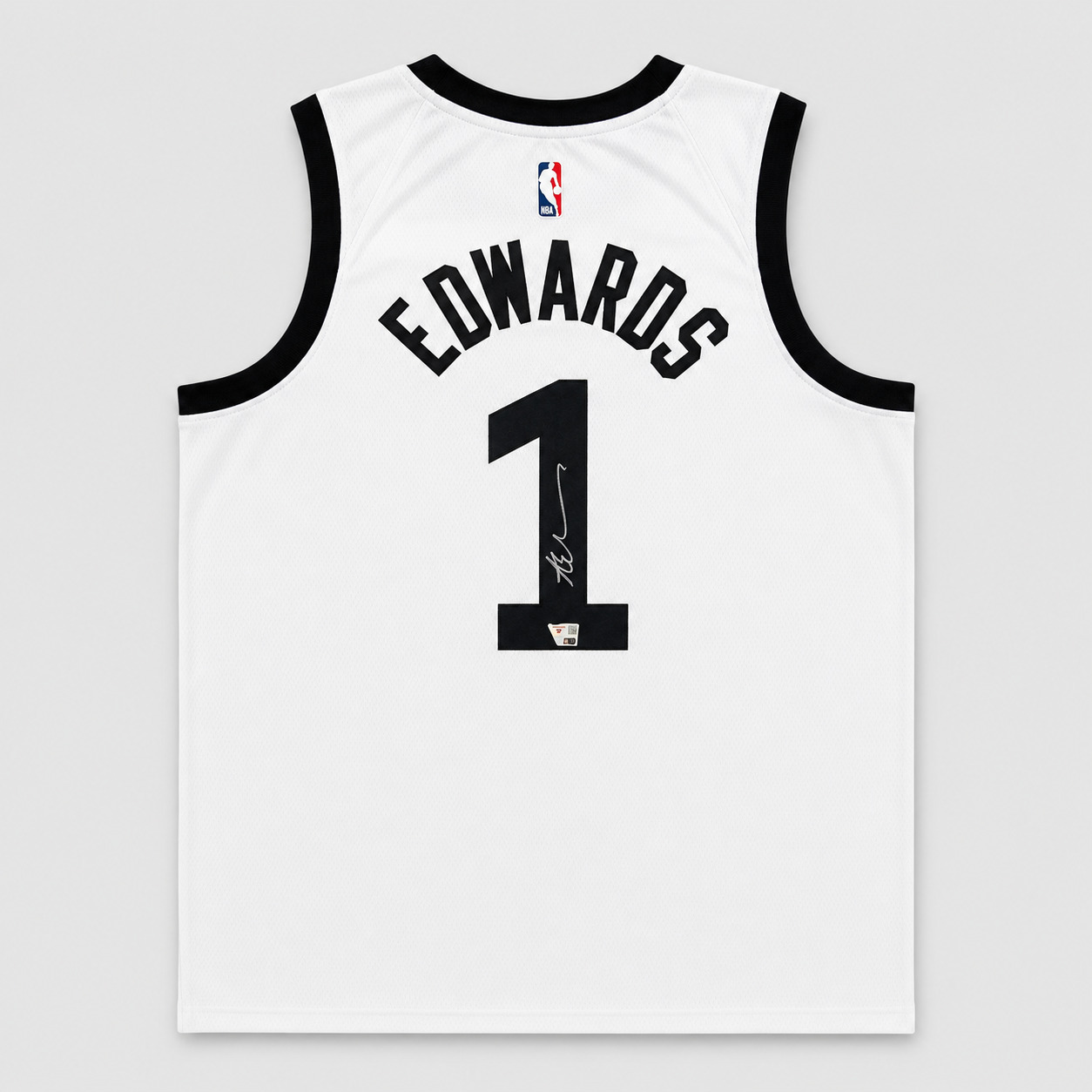 Anthony Edwards #1 Hand Signed Autographed Minnesota Timberwolves Jersey with Fanatics Authenticated Edition