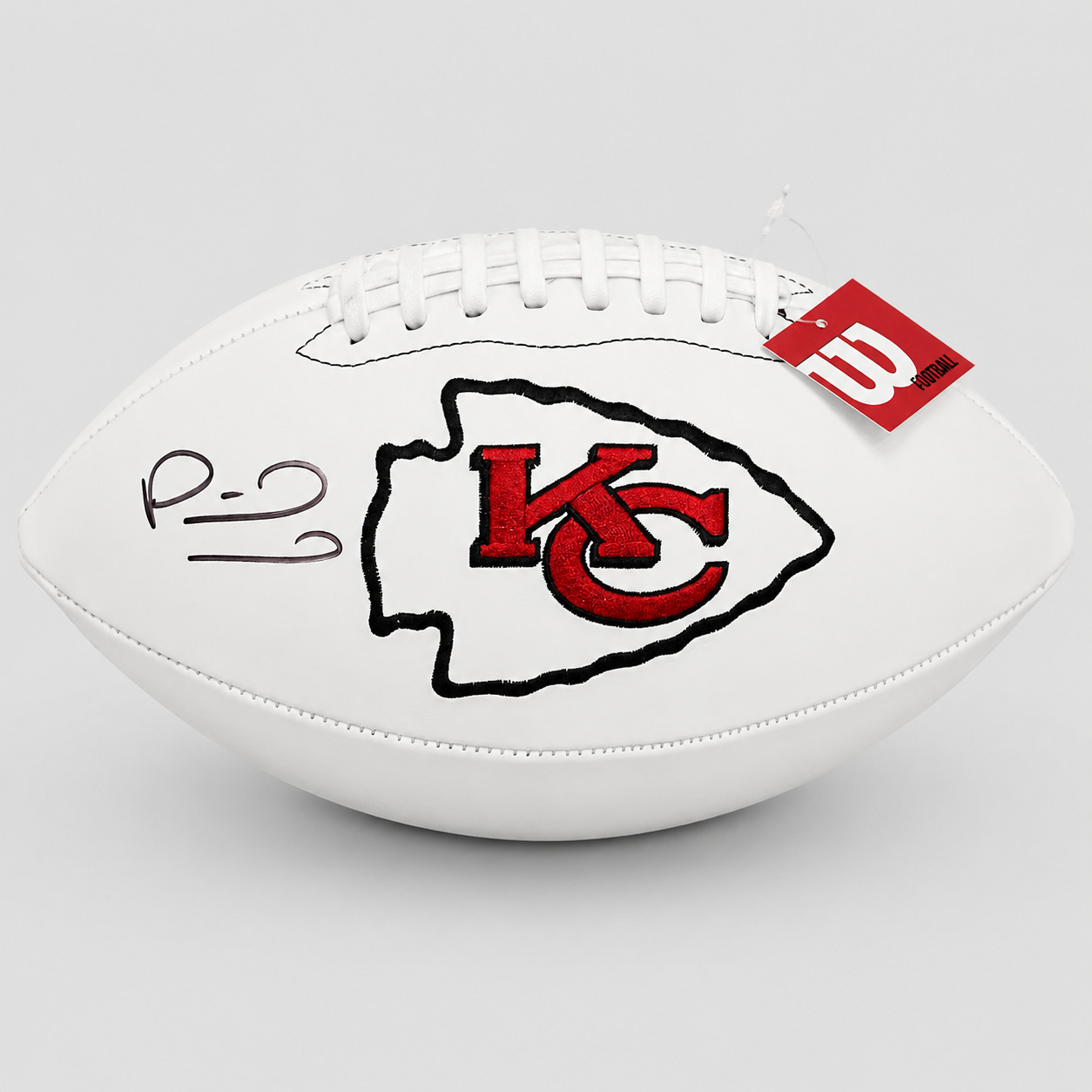 Patrick Mahomes Signed Kansas City Chiefs Logo Football Fanatics Authenticated COA