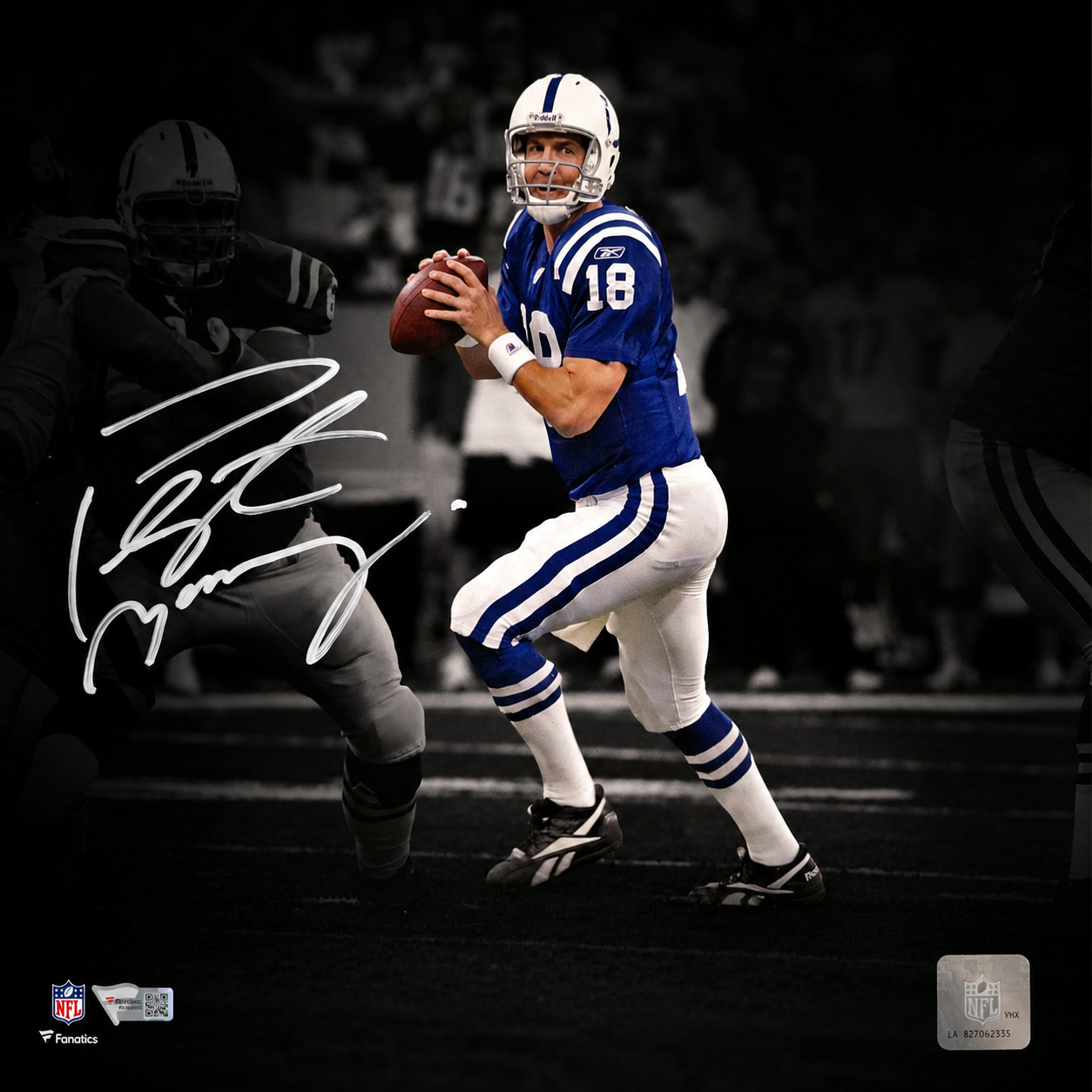 Peyton Manning Signed Indianapolis Colts Photo Fanatics Authentic Autographed #18 NFL Memorabilia