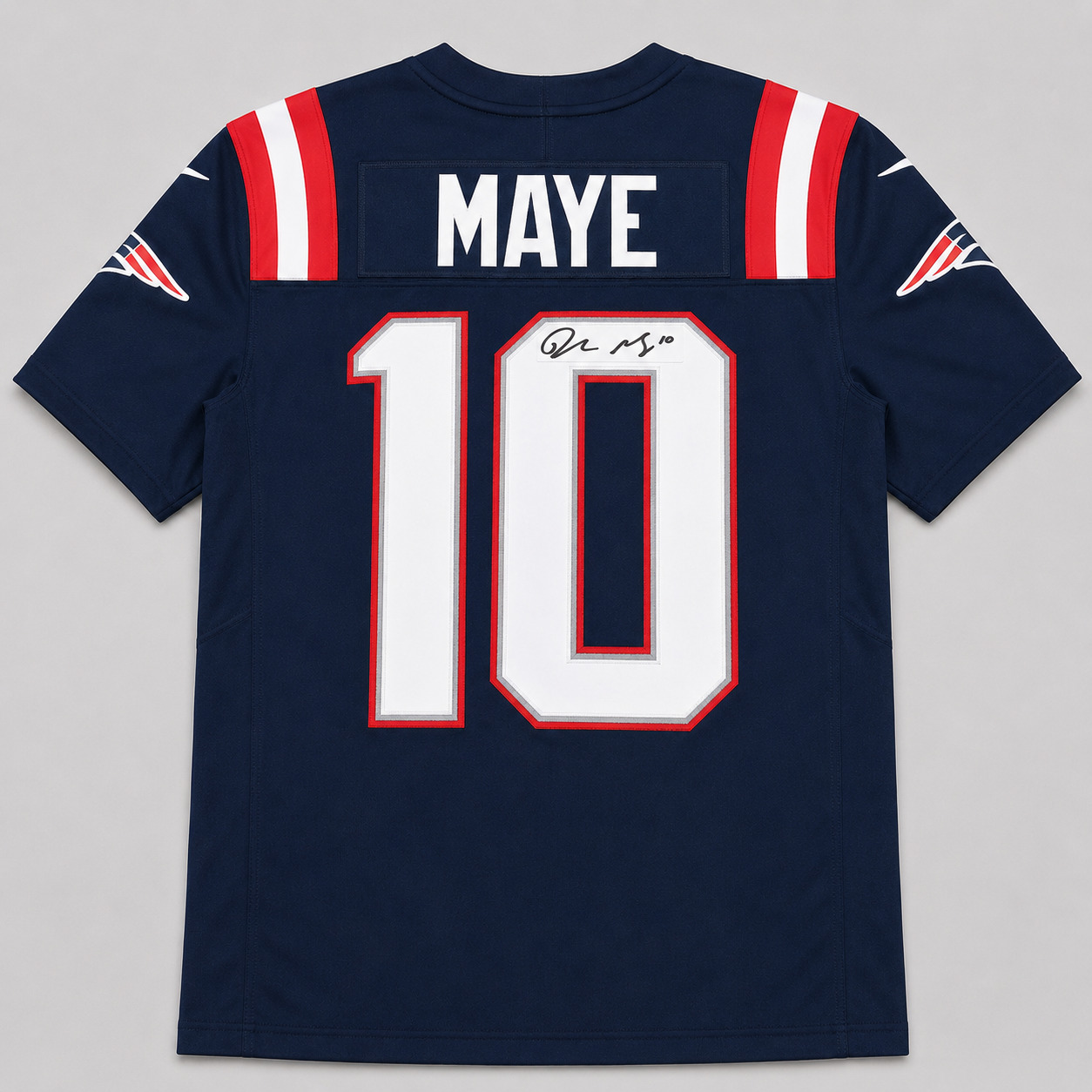 Drake Maye #10 Signed New England Patriots Jersey – Fanatics Authenticated