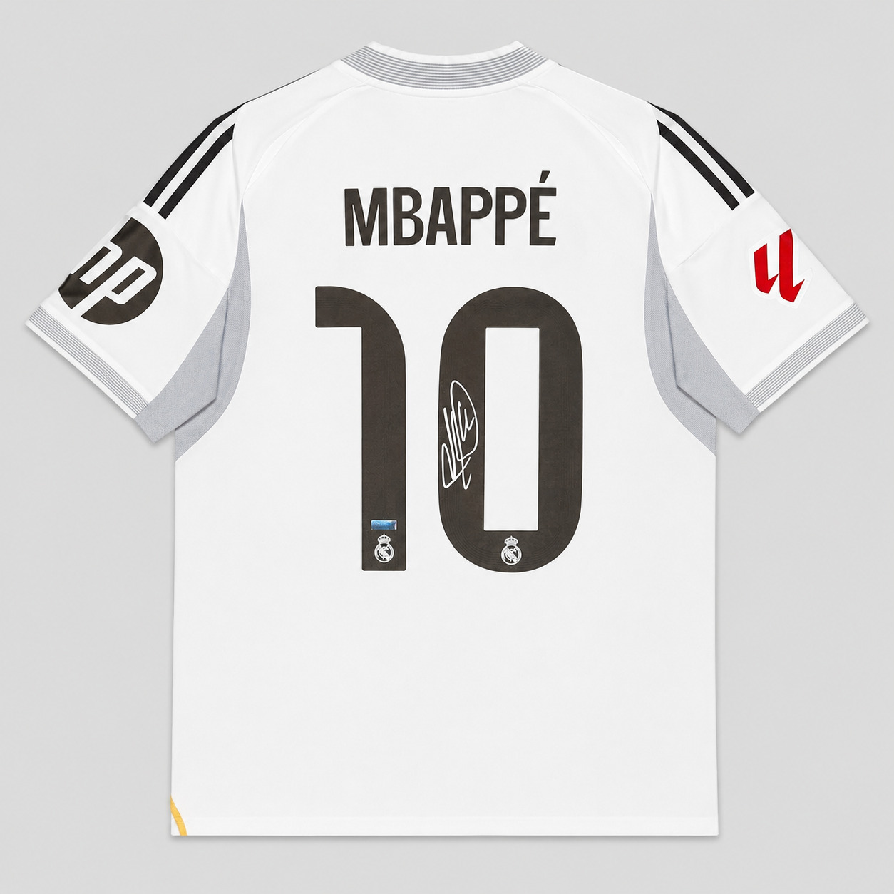 Kylian Mbappe #10 Signed Real Madrid Jersey with Panini COA
