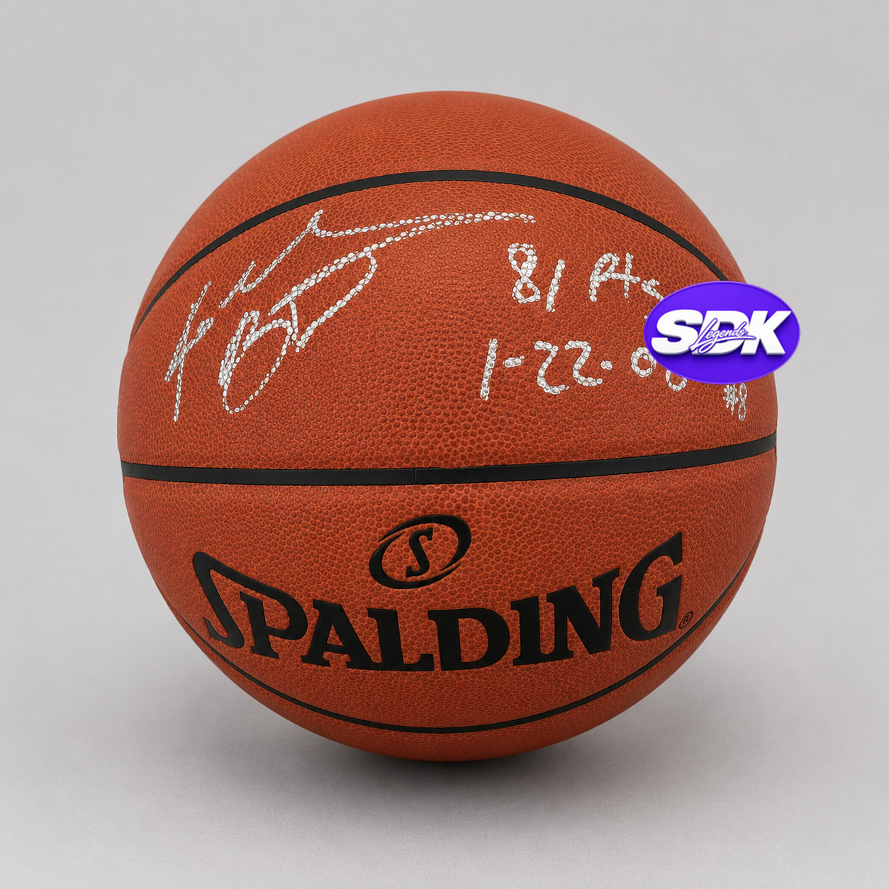 Kobe Bryant Signed Spalding 81 Pts Basketball Panini COA