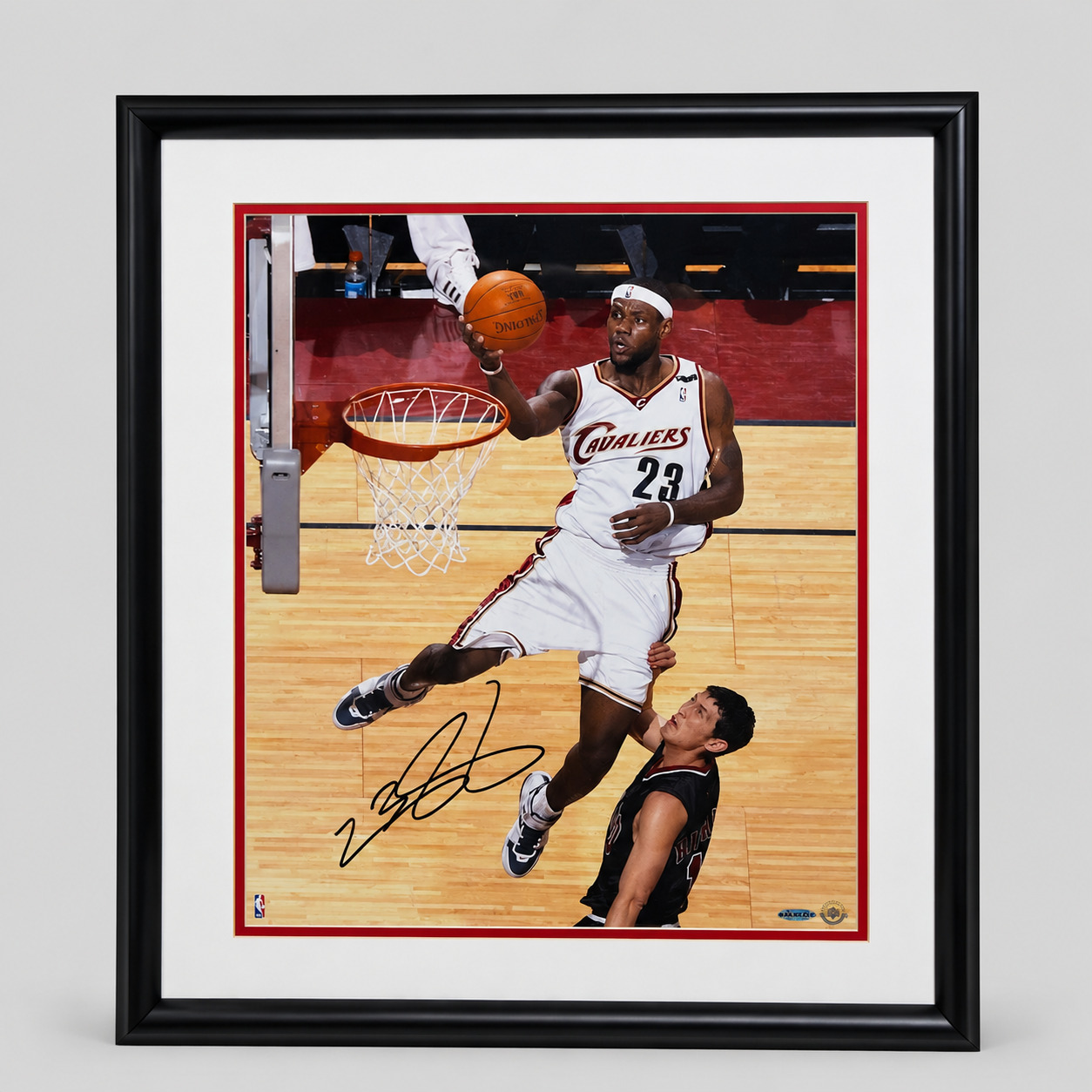 LeBron James Signed 16x20 Framed Photo UDA Upper Deck COA Cavaliers Auto