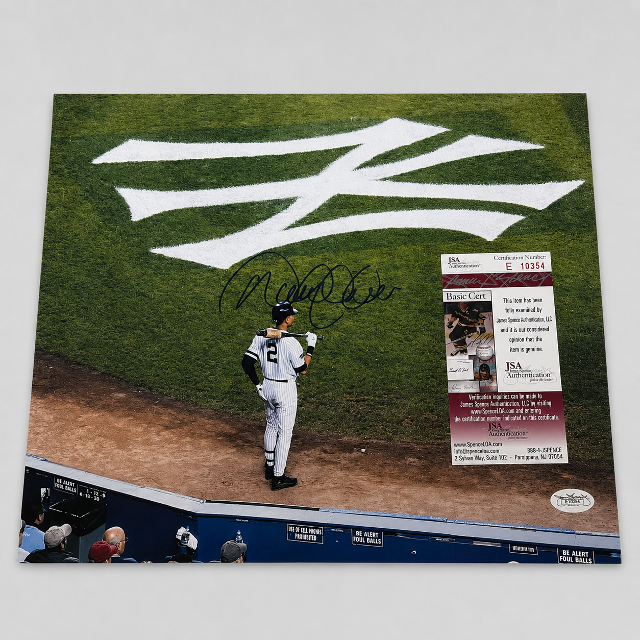 DEREK JETER New York Yankees 16x20 Photo Hand Signed JSA COA