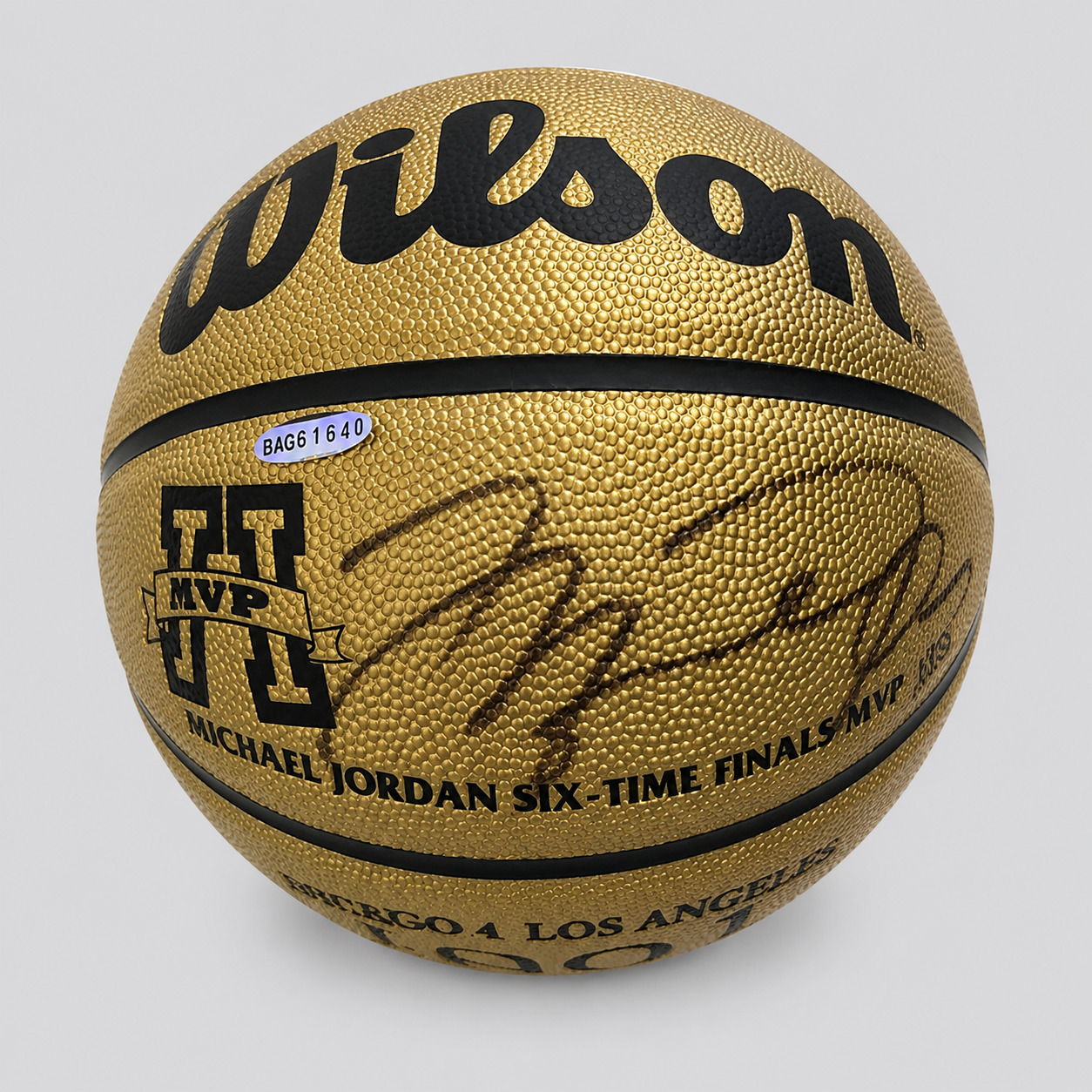 Michael Jordan Signed Mr. MVP Basketball UDA COA