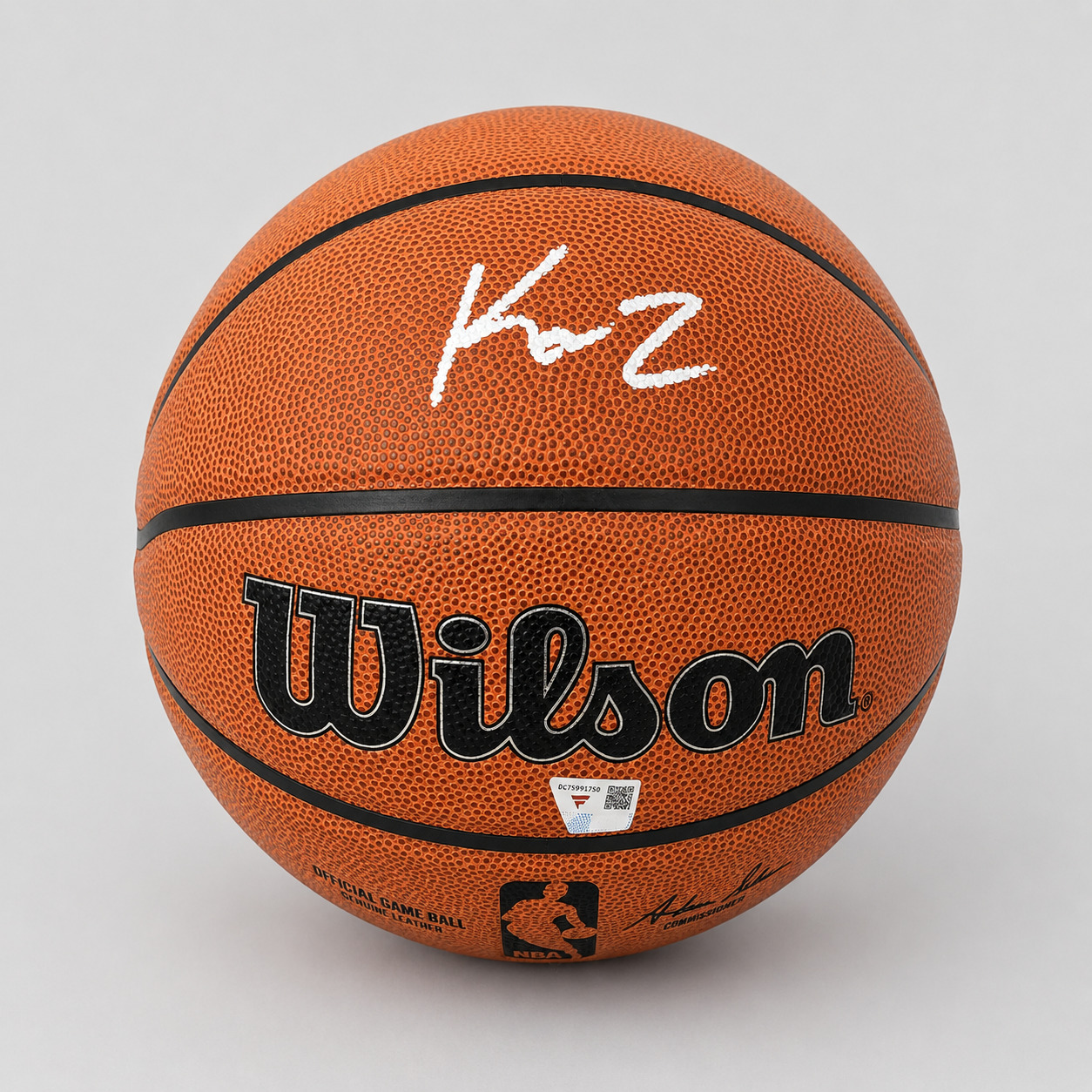 Kon Knueppel Signed Wilson NBA Basketball Hand Signed Fanatics COA