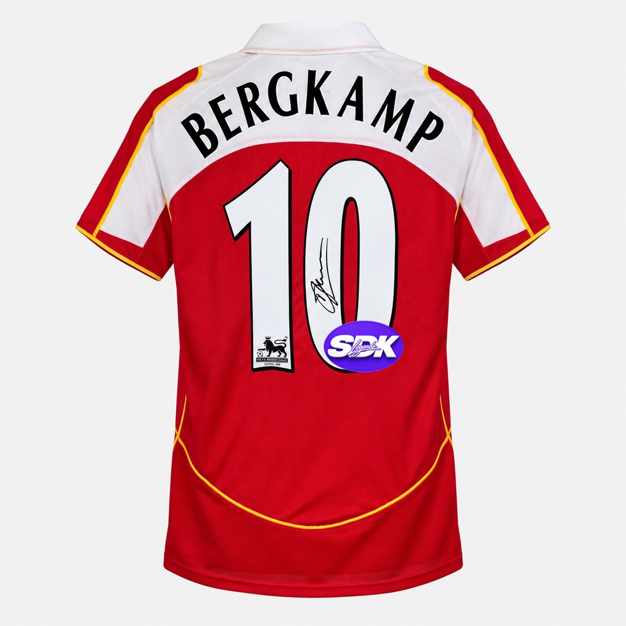 Dennis Bergkamp Signed Arsenal Jersey PSA COA