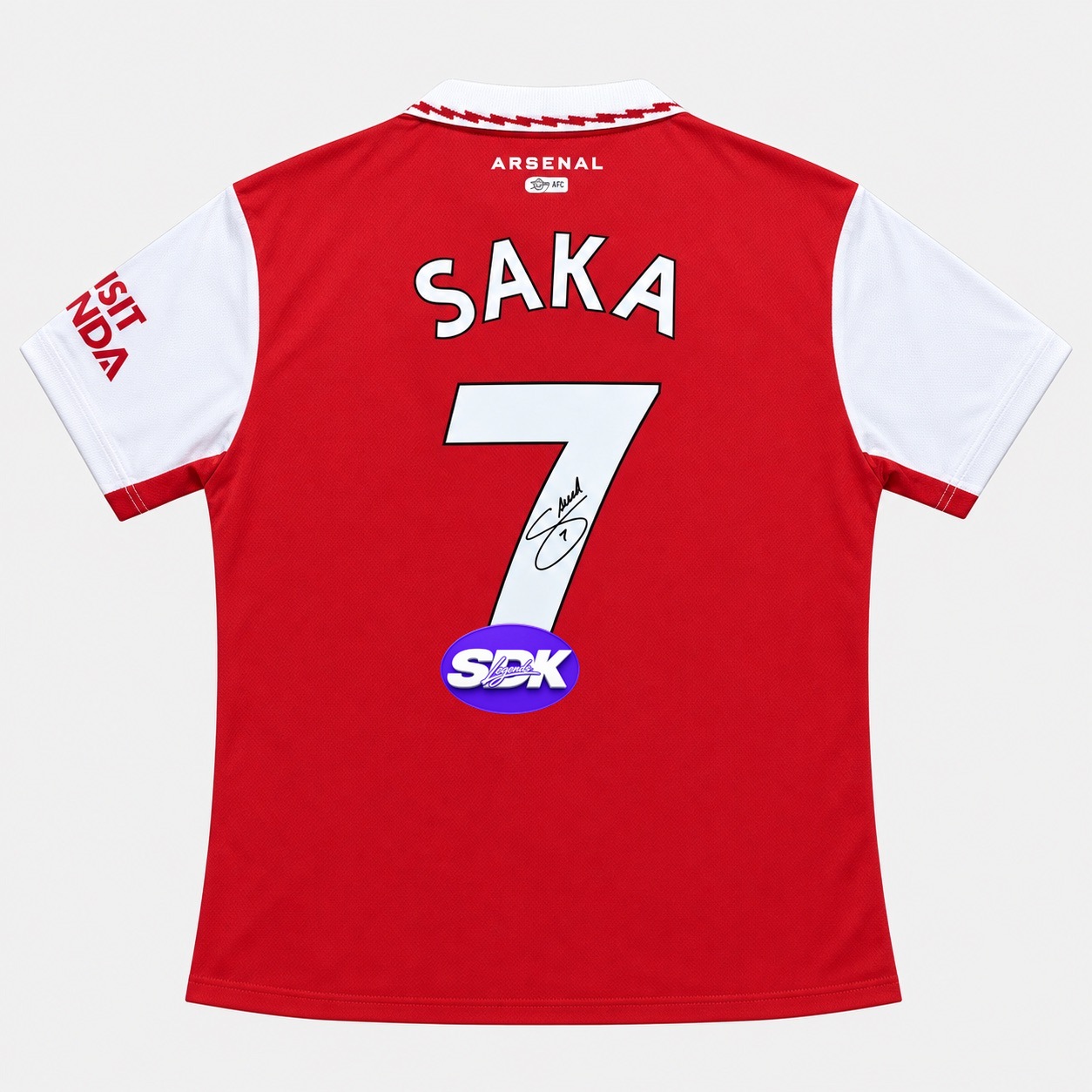 Bukayo Saka Signed 2022 Arsenal Jersey BAS COA