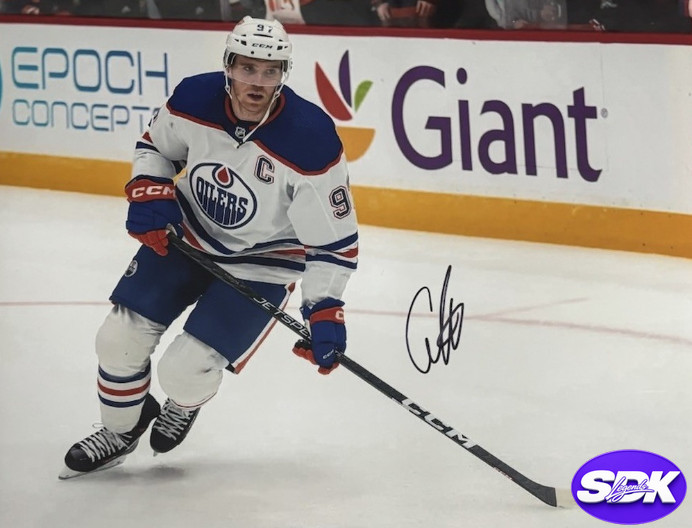Connor McDavid Signed Edmonton Oilers Photo PSA COA