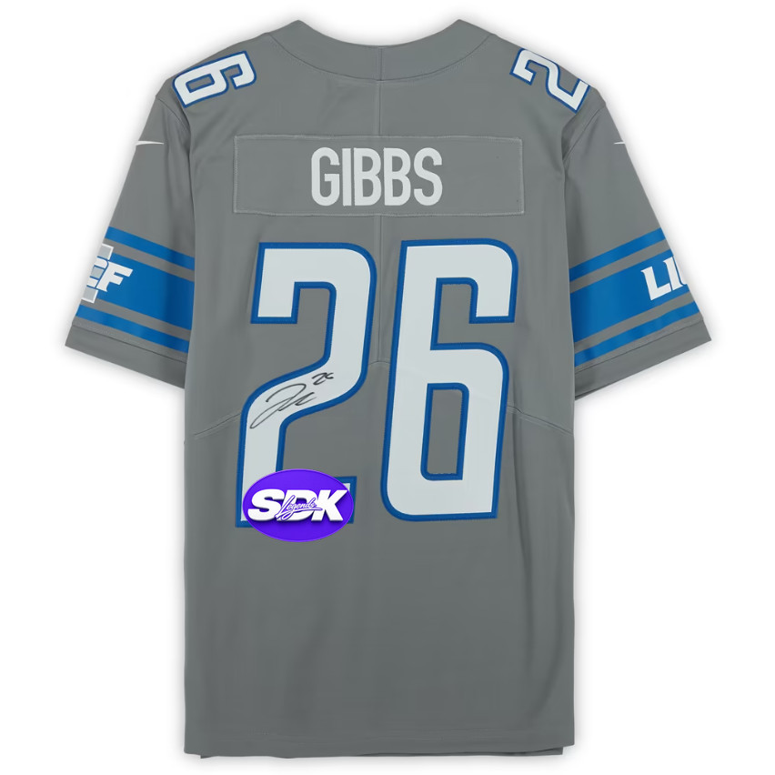 Jahmyr Gibbs Signed Detroit Lions Jersey PSA COA