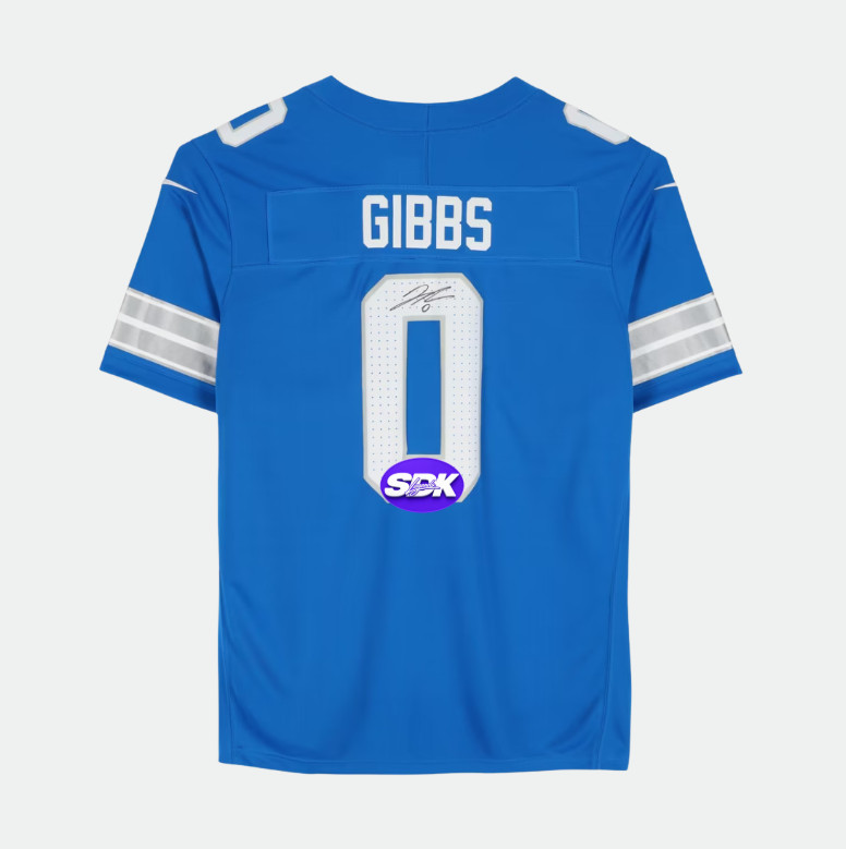 Jahmyr Gibbs Signed Jersey Fanatics COA