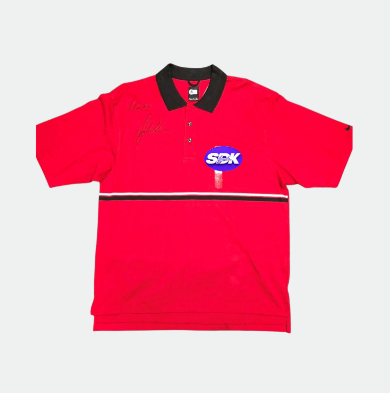 Tiger Woods Signed Polo Shirt UDA COA