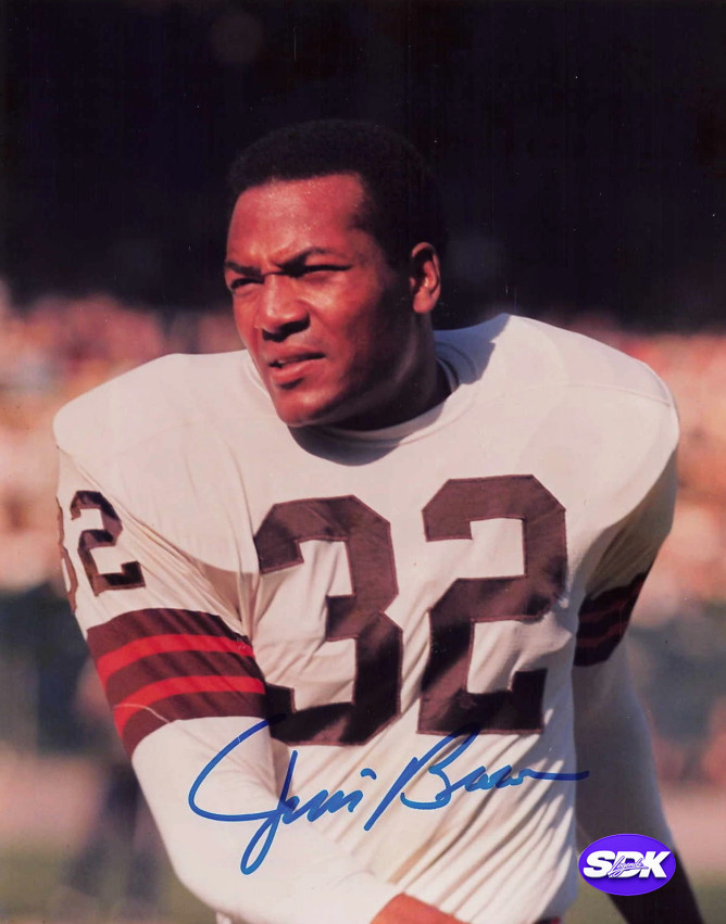 Jim Brown Cleveland Browns Signed Autograph 8 x 10 Photo Beckett COA