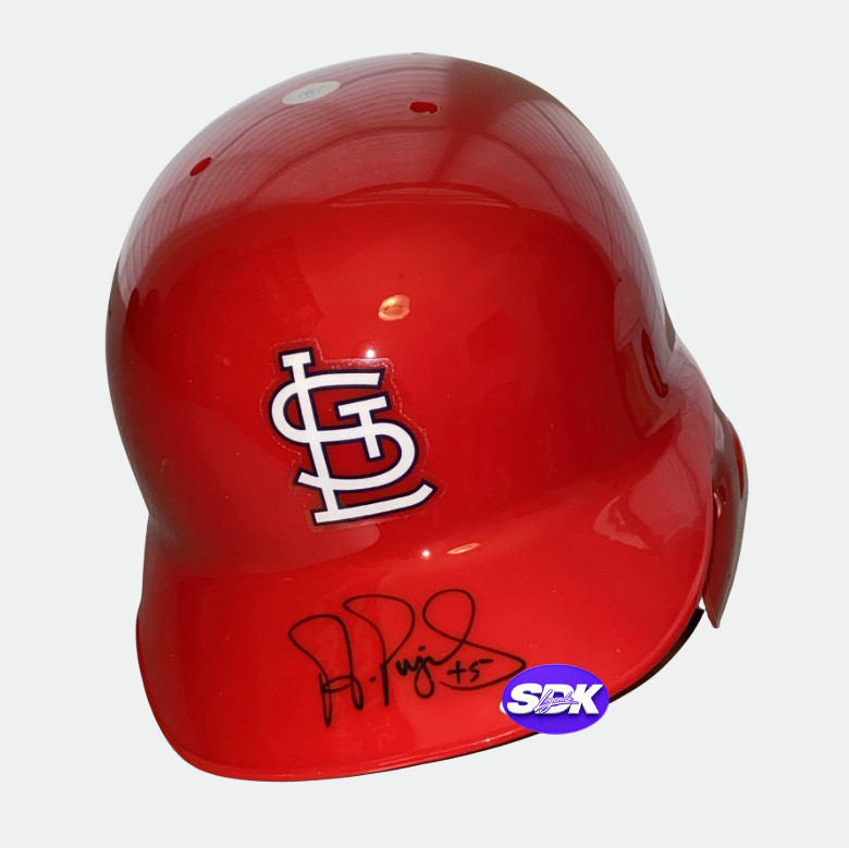 Albert Pujols Signed St. Louis Cardinals Helmet BAS COA