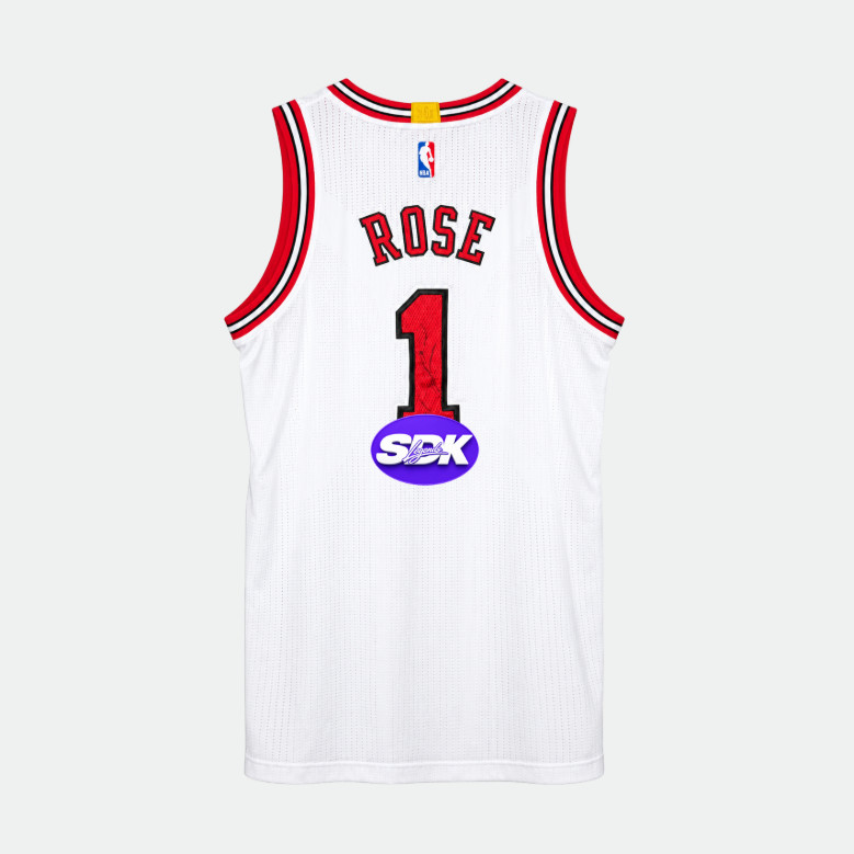 Derrick Rose Signed 2008 Chicago Bulls Jersey BAS COA