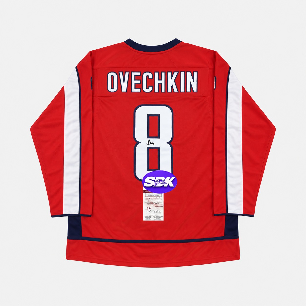 Alex Ovechkin Signed Washington Capitals Red Jersey JSA COA