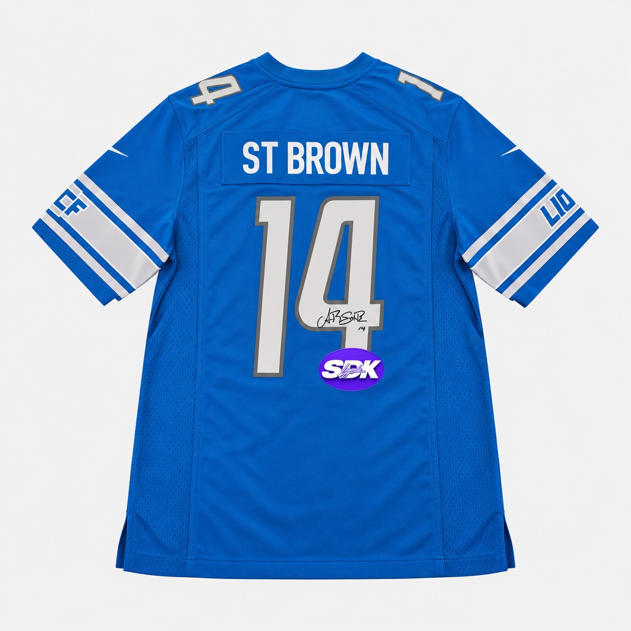 Amon-Ra St. Brown Signed Detroit Lions Jersey BAS COA