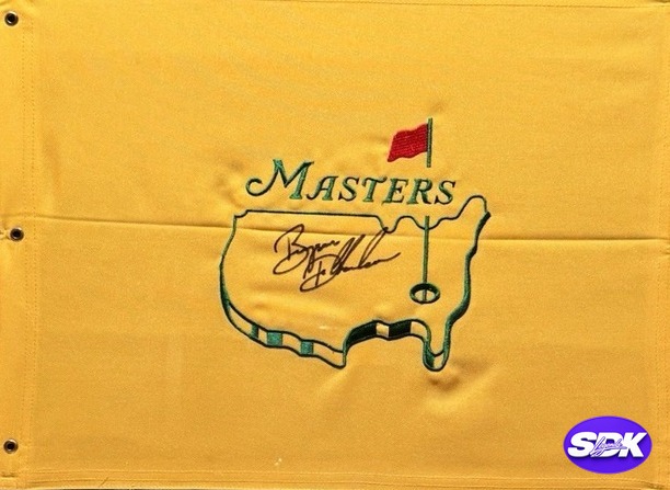 Bryson DeChambeau Signed Pin Flag JSA COA