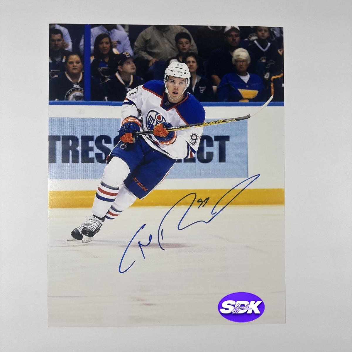 Connor McDavid Signed Edmonton Oilers Photo PSA/DNA COA