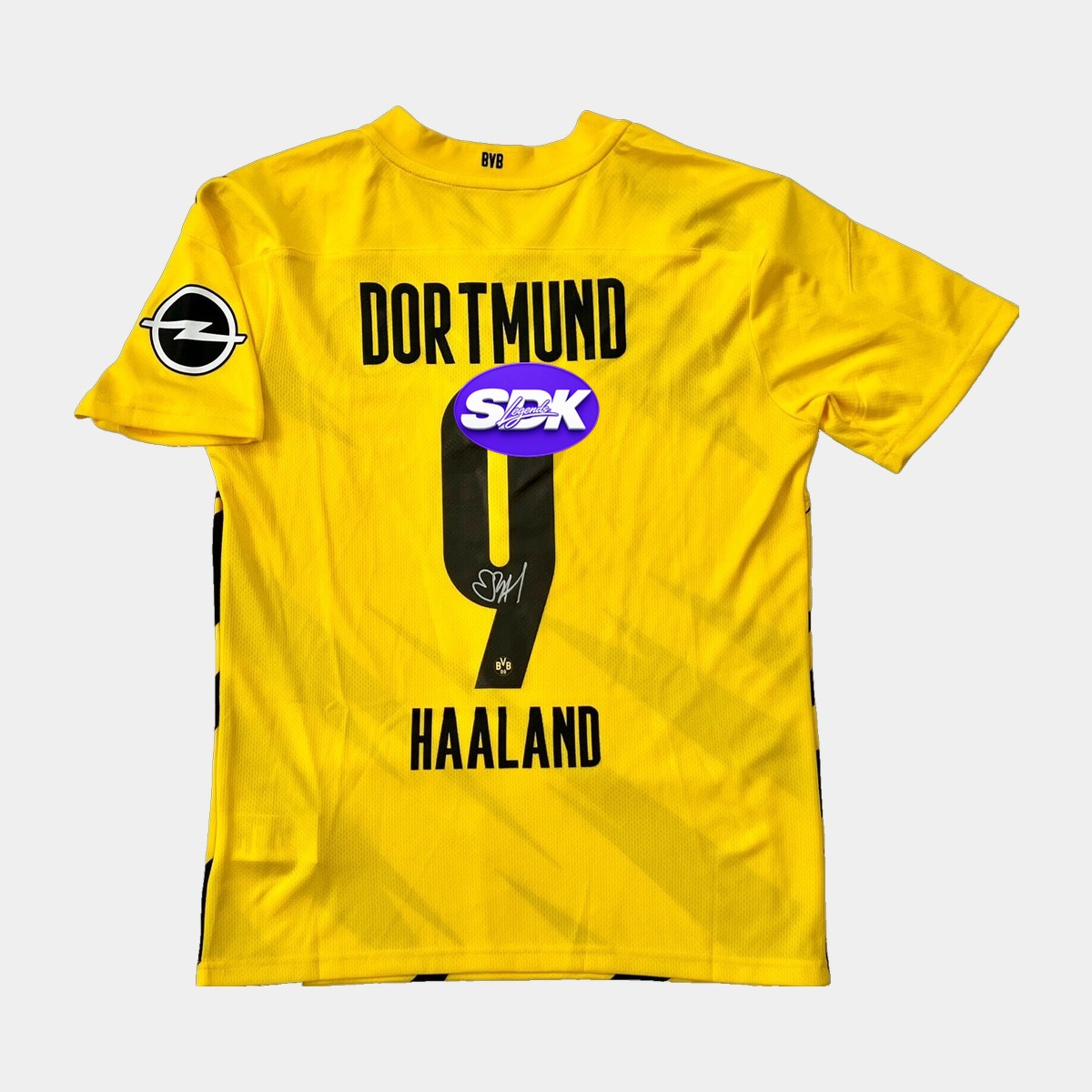 Erling Haaland Signed Borussia Dortmund Jersey BAS COA