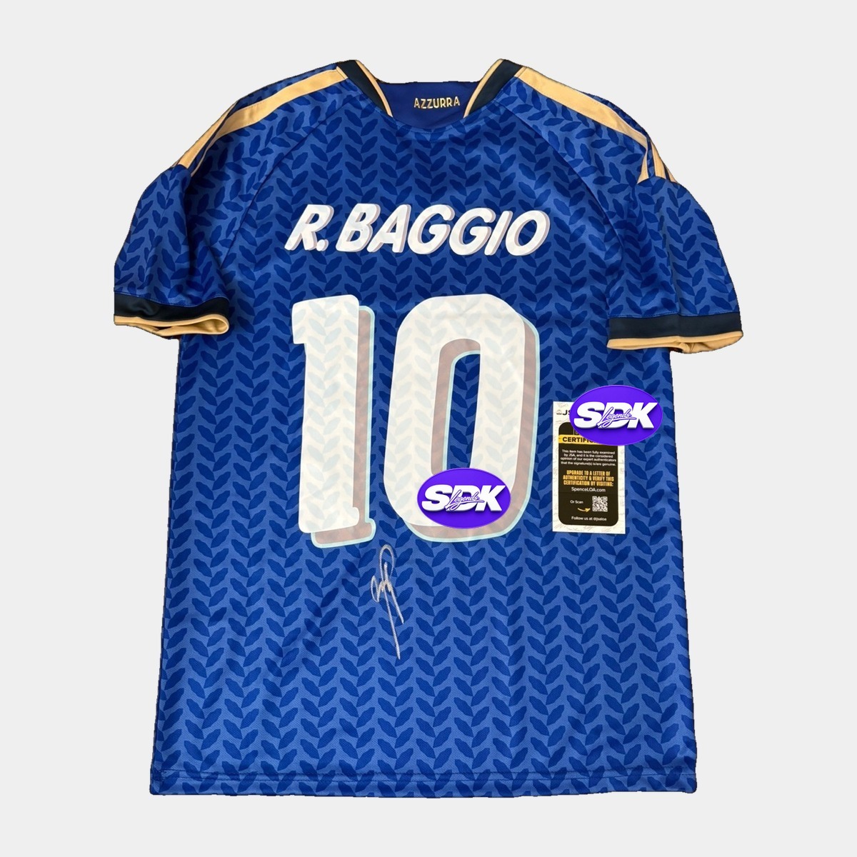 Roberto Baggio Signed Italy Jersey JSA COA