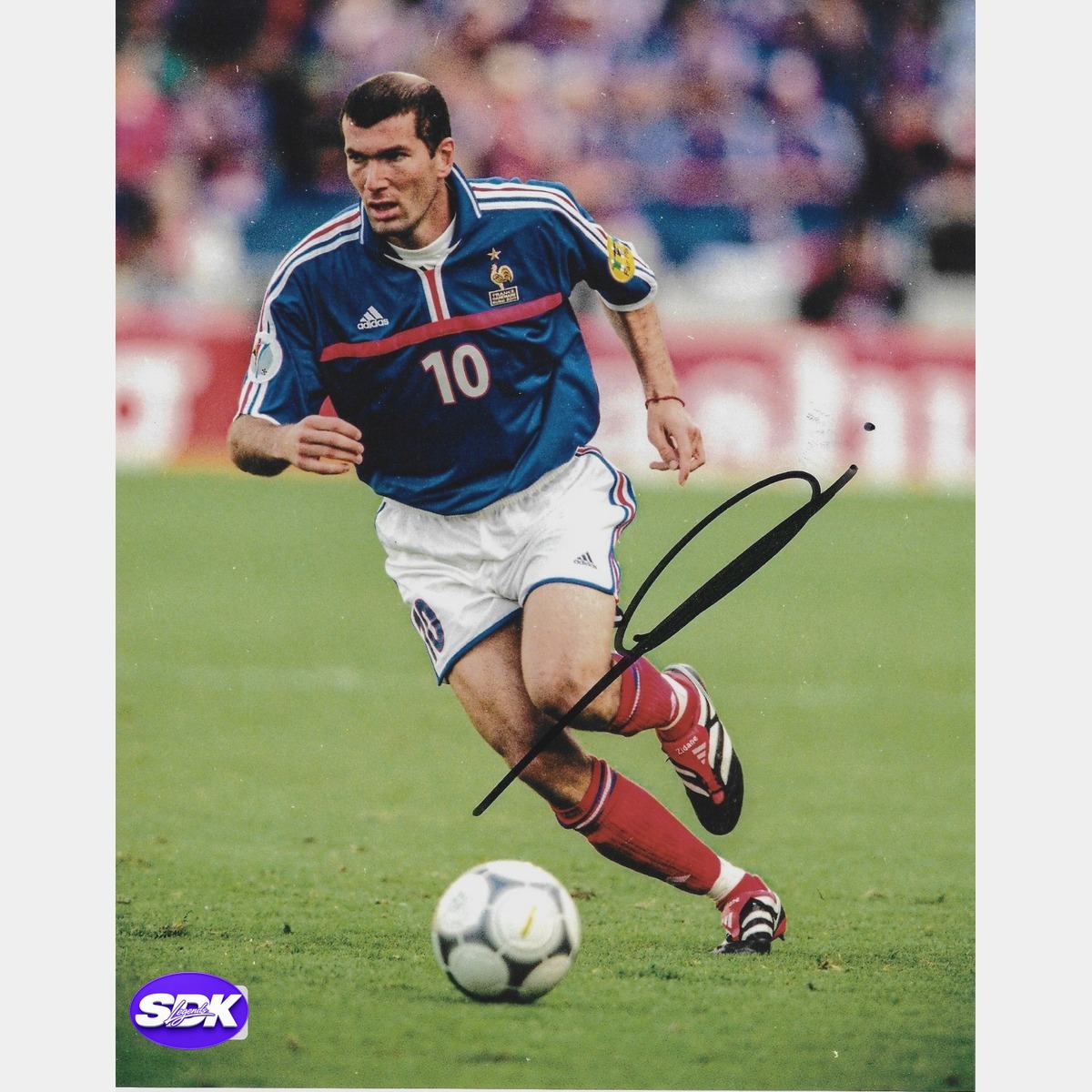 Zinedine Zidane Signed France Photo BAS COA