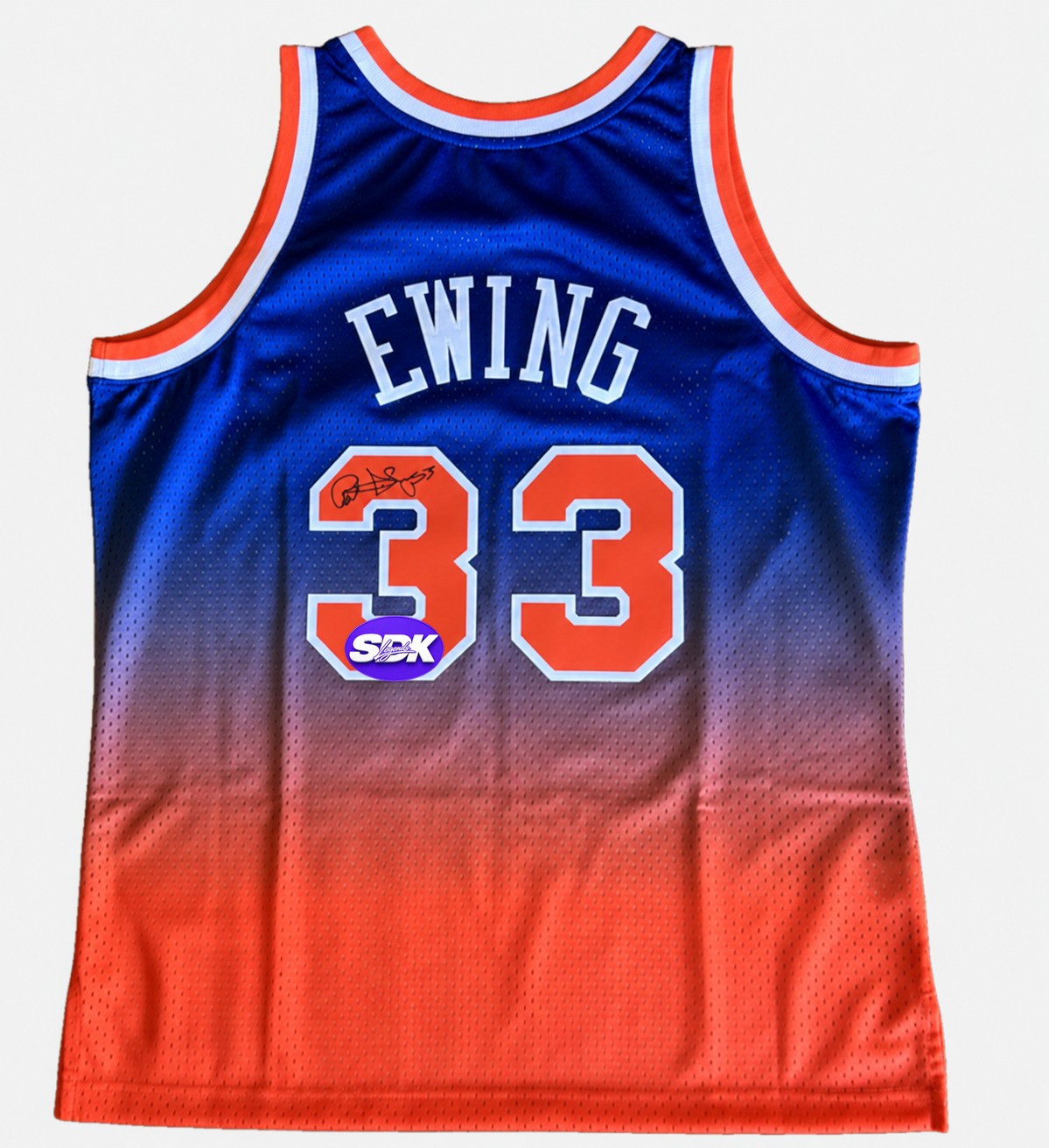 Patrick Ewing Signed 1991 New York Knicks Jersey BAS COA