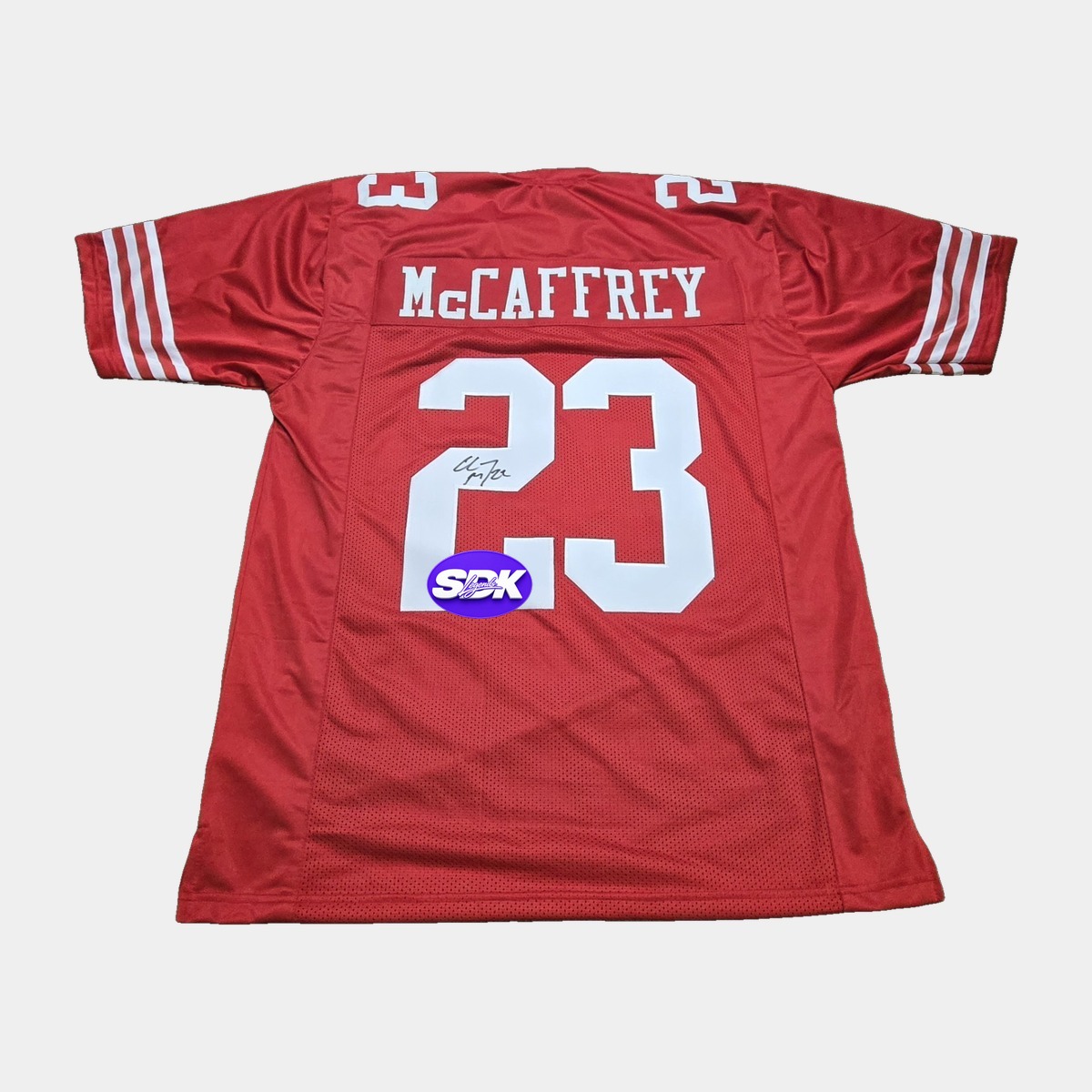 Christian McCaffrey Signed San Francisco 49ers Jersey BAS COA